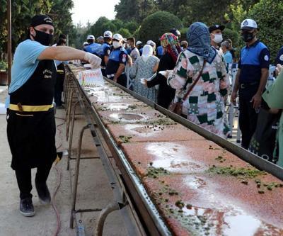 Ustalar ocak başına geçti 82 metrelik künefeyle kutlama