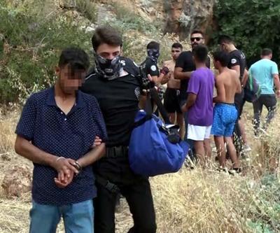 Polis her yerde onları arıyordu Falezlerde yakalandılar