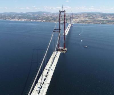 1915 Çanakkale Köprüsü yolunda sona yaklaşıldı
