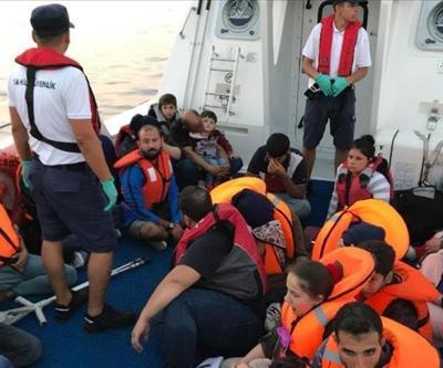 Muğla açıklarında 35 düzensiz göçmen kurtarıldı