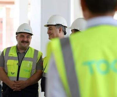 Bakan Varanktan, TOGGun üretim tesisi inşaatında inceleme