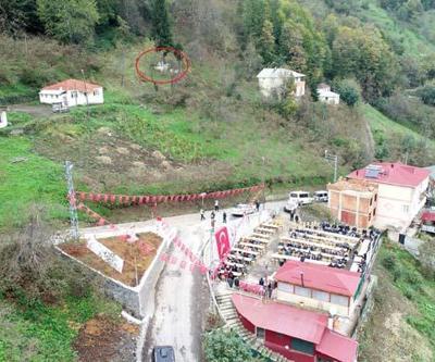 Görünmeyen şehit mezarı için 100 metre yakınına anıt dikildi