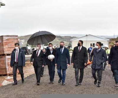 Mesleki ve Çevresel Hastalıklar Hastanesinde kaba inşaat tamamlanma aşamasında