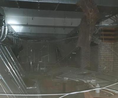 Ankara’da bir dükkanının asma tavanı çöktü: 2 yaralı