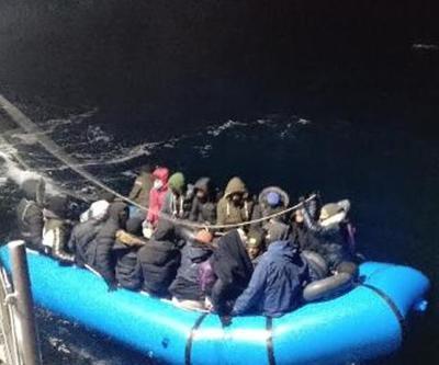 İzmirde 164 kaçak göçmen yakalandı, 78 göçmen kurtarıldı