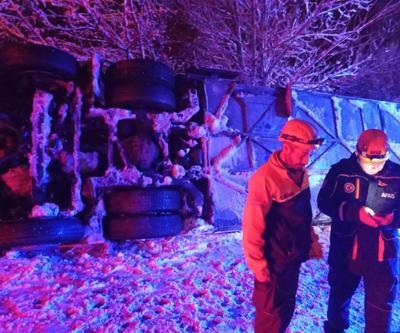 Afyonkarahisarda yolcu otobüsü devrildi: 6 yaralı