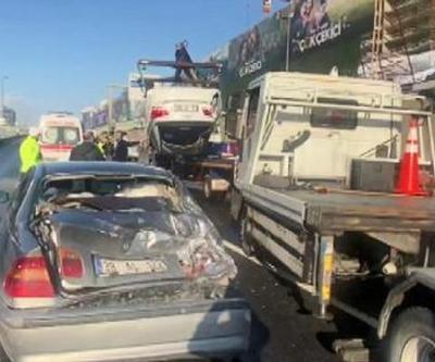 Merter D-100de trafik kazası: 5 yaralı