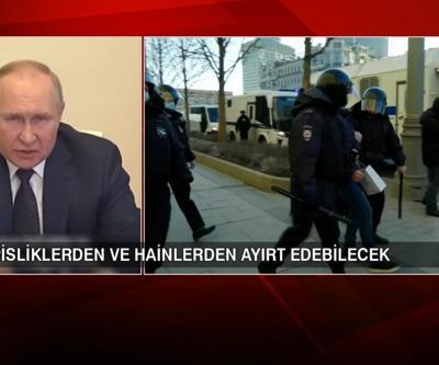 Putin: Rus halkı hainleri bir sinek gibi tükürecektir