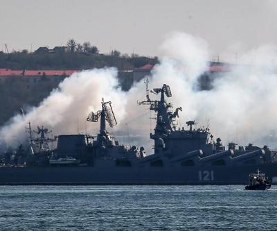 Rus gemisi Moskva hakkında flaş iddia... Karadenizde kırık ok alarmı