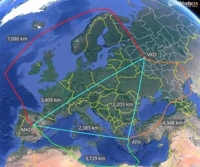 Rus uçağının sıra dışı rotası: Tam 15 bin kilometre