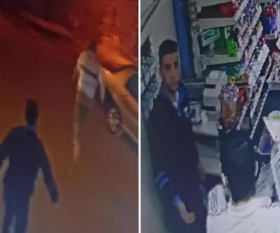 Market çalışanı satırlı gaspçıyı böyle kovaladı