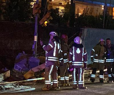 Beşiktaş’ta ünlü restoranın istinat duvarı çöktü: 1 ölü, 1 yaralı