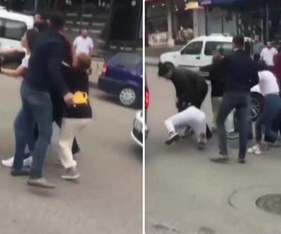 Ankarada yol verme kavgası O anlar kamerada...