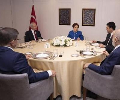6 muhalefet partisi lideri 4üncü kez bir araya geldi