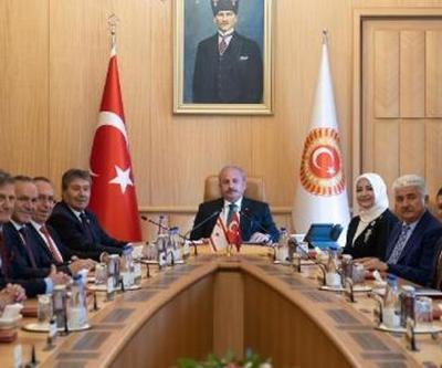 TBMM Başkanı Şentop, KKTC Başbakanı Üsteli kabul etti