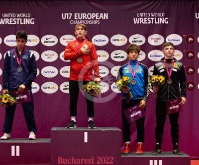 U17 Avrupa Güreş Şampiyonasında millilerden 15 madalya