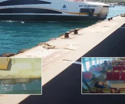 Karaköy iskelesine çarpan vapurdan yeni görüntü