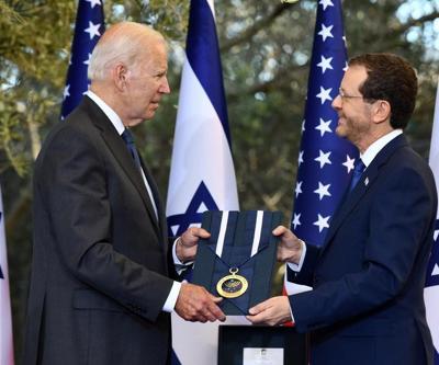 Biden, İsrail Cumhurbaşkanı Herzog ile bir araya geldi