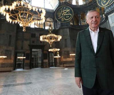 Erdoğandan Ayasofya Camii paylaşımı