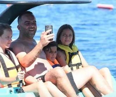 Semih Şentürk ve ailesi tatilde