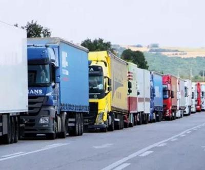 Hamzabeyli Sınır Kapısında 20 km ihracat kuyruğu