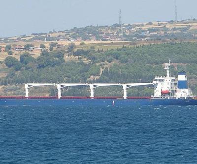 Tahıl gemisi Çanakkale Boğazına ulaştı