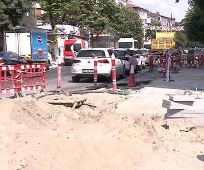 Bakırköyde bitmeyen kaldırım çilesi