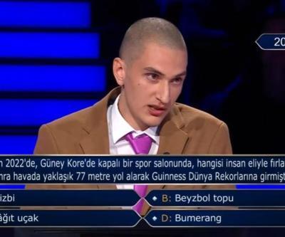 Son dakika: Kim Milyoner Olmak İsterde Güney Kore sorusu 16 Nisan 2022de havada yaklaşık 77 metre yol alarak Guinnes Dünya Rekorlarına girmiştir
