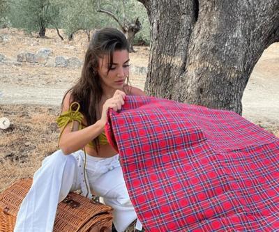 Hande Erçelin piknik keyfi