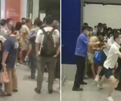 Mağazaya binlerce müşteriyle karantina