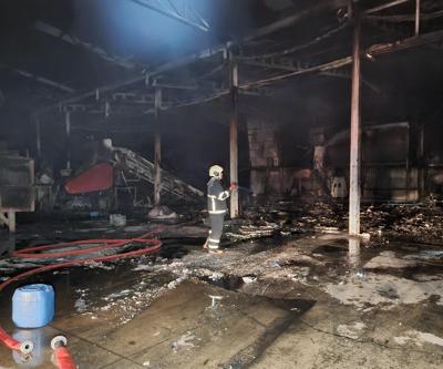 Adanada geri dönüşüm fabrikasında yangın