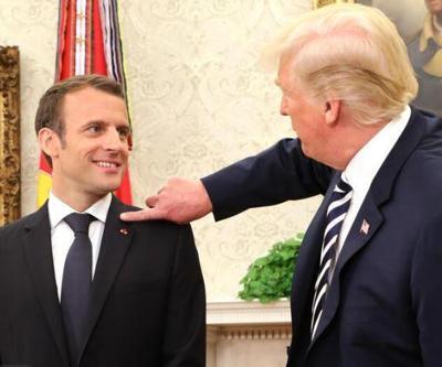 Trump, Macronun hayatına dair bilgiler edinmiş