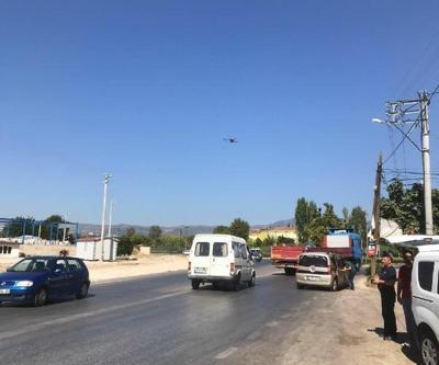Ödemiş’te drone destekli trafik denetimi