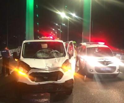 FSM Köprüsünde hareketli anlar: Dur ikazına uymadı polislere çarptı