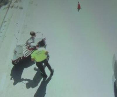 Drone ile trafik denetimi yaptılar