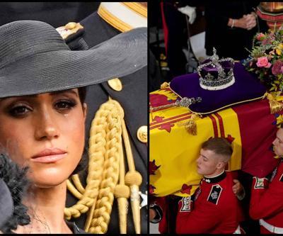 Kraliçe II. Elizabethin cenaze törenine damga vuran anlar: Kral Charles’ın notu, Meghan’ın gözyaşları…