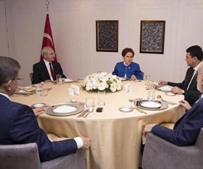 Altılı Masanın ikinci tur toplantısının ilki sona erdi