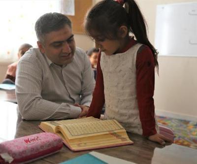 Kaymakam Karaaslan ilçedeki Kuran kurslarını ziyaret etti