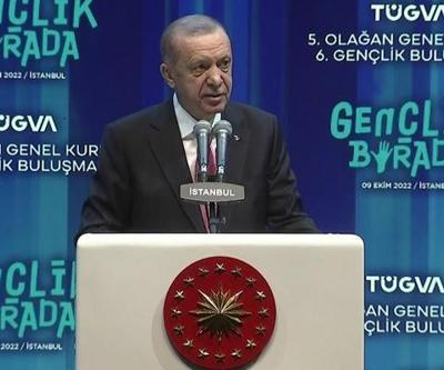 Cumhurbaşkanı Erdoğan gençlik buluşmasında konuştu: Gençlerimiz geleceğe umutla bakmamıza yol açıyor