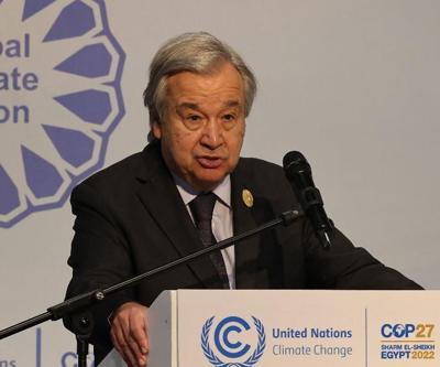 Guterres, COP27’de konuşma kağıtlarını karıştırdı