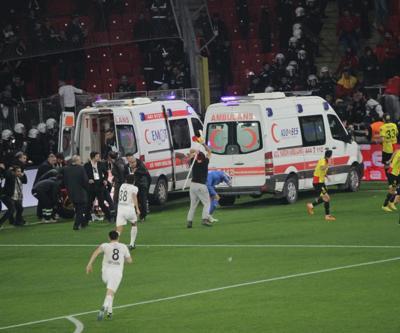 İşte fotoğraflarla Göztepe-Altay maçında yaşananlar Kanlar içinde kaldı