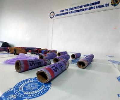 Göztepeli taraftarı ağır yaralayan işaret fişeği, emniyette sergilendi