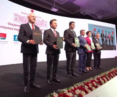 Altılı masanın anayasa teklifi