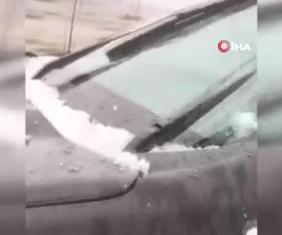 Arap Yarımadası’na dolu ve kar yağdı