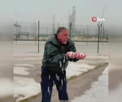 Arap Yarımadasında kar sevinci