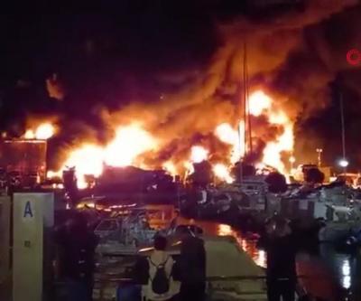 İspanya’da limanda yangın: 80 tekne alev alev yandı