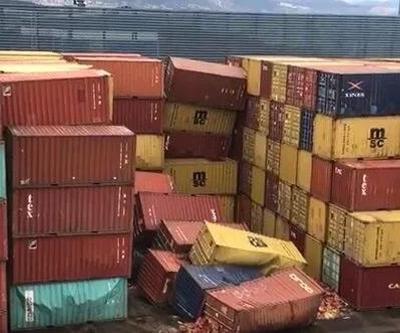 Bazı yerler çöktü İskenderun Limanı deprem nedeniyle kısmi hasar aldı