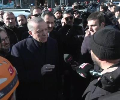 Cumhurbaşkanı Erdoğan Pazarcıkta vatandaşla görüştü