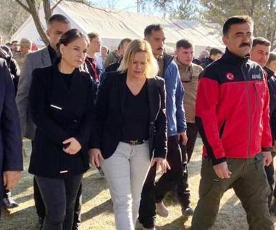 Alman bakanlar, depremin merkezi Pazarcıkı ziyaret etti