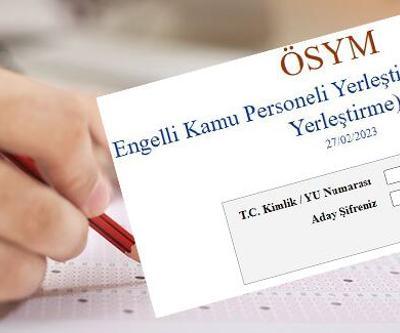 ÖSYM EKPSS tercih sonuçları açıklandı 2023 EKPSS yerleştirme sonuçları sorgulama ÖSYM sonuç sayfasında